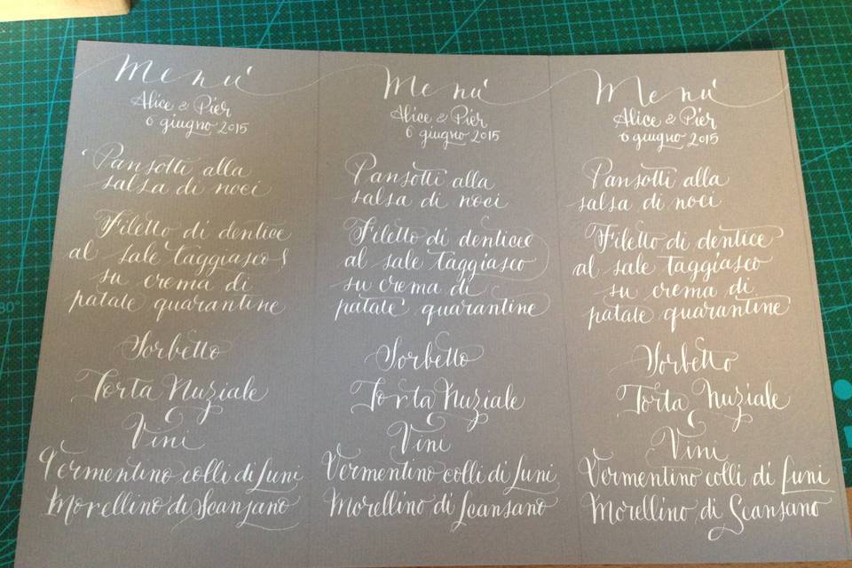 Compilazione calligrafica