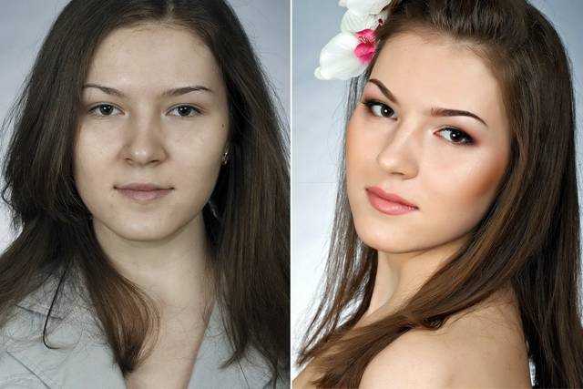 Make up: prima e dopo