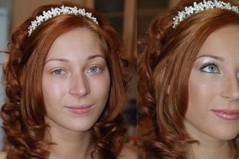 Make up sposa: prima e dopo