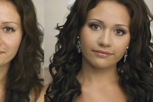 Make up sposa: prima e dopo