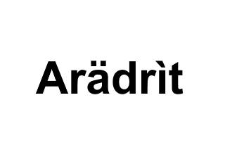 Arädrìt