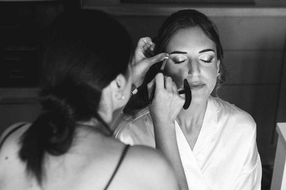 Trucco sposa preparazione