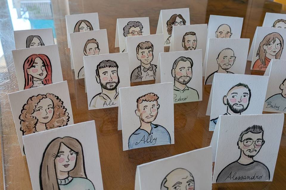 Segnaposti personalizzati