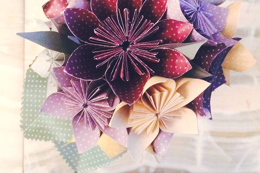 Origami bouquet