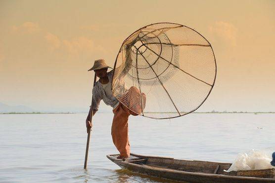 Pesca nel lago Inle