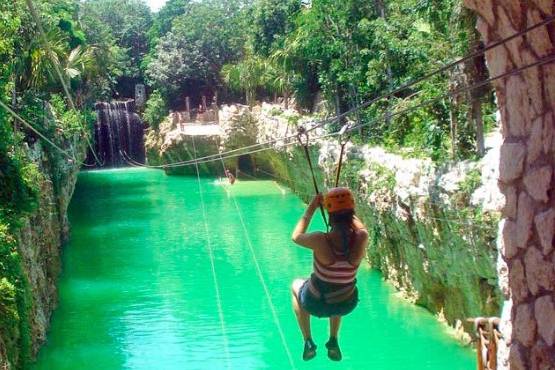 Nei parchi di Xcaret e Xelha