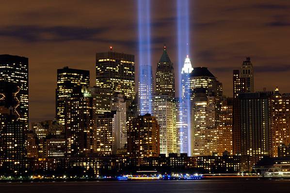 Ground Zero illuminata