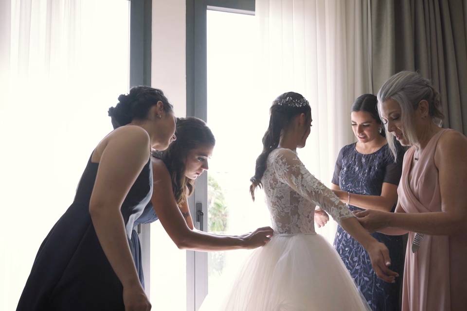 Preparazione sposa