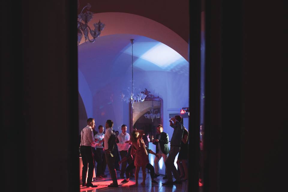 Dance floor in Villa