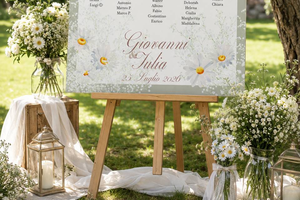 Tableau mariage