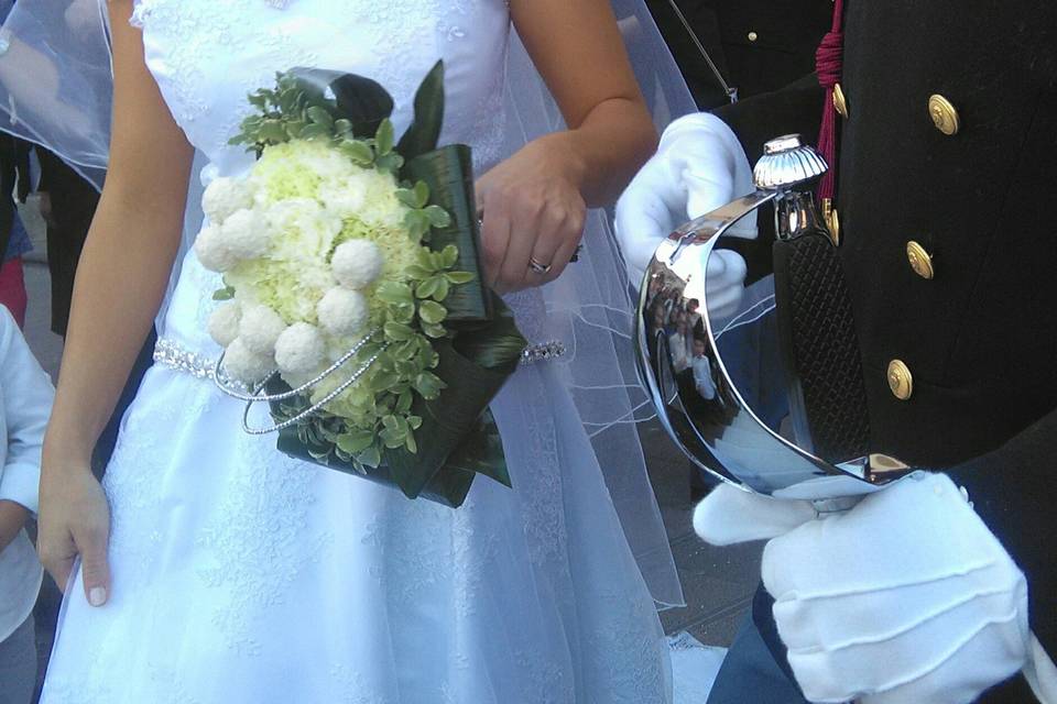 Bouquet con cioccolato bianco