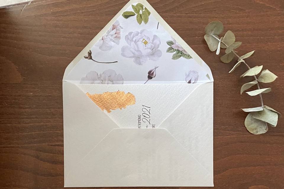 Amalfi paper wedding invitatio