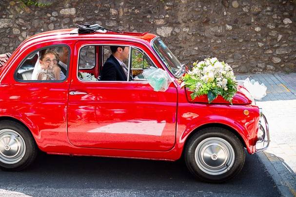 Fiat 500 Storica - rosso Ferrari