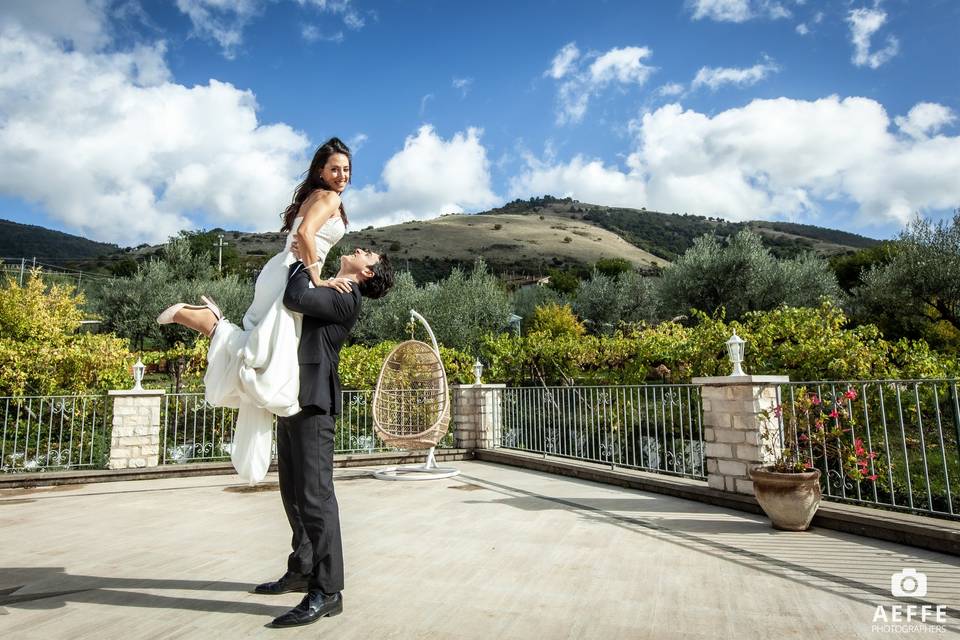 Felicità sulla terrazza