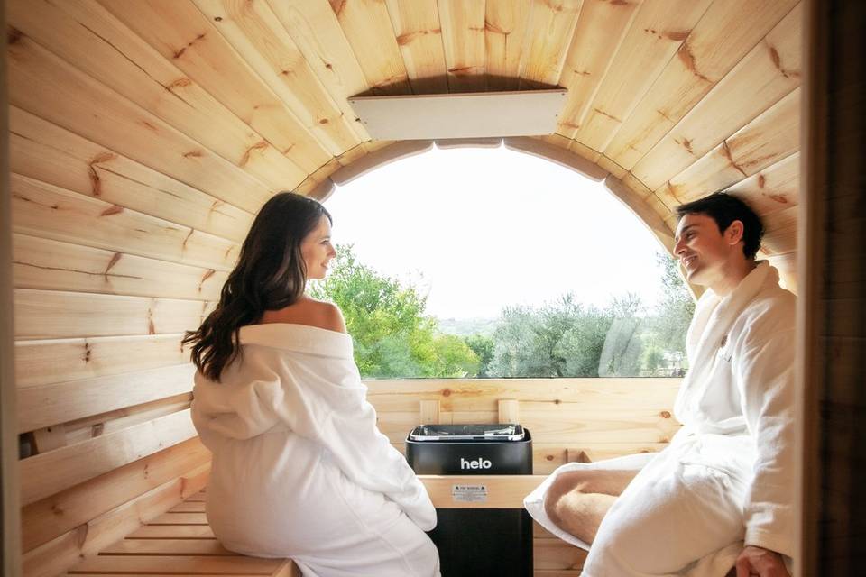 Sauna omaggio per gli sposi