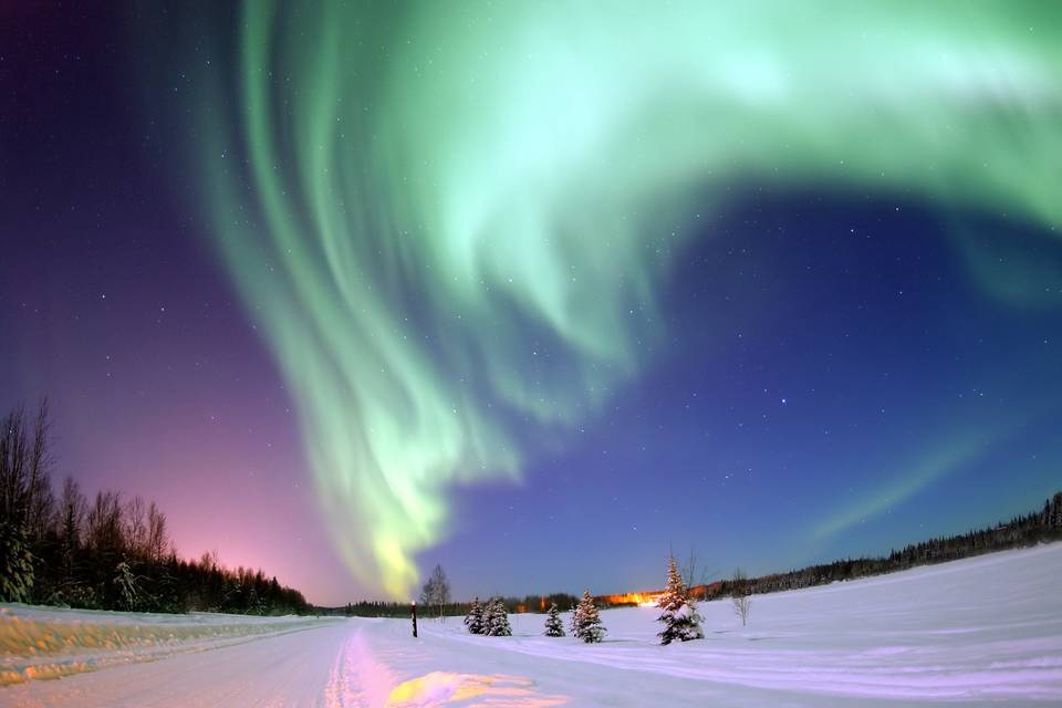 Aurora boreale in Norvegia