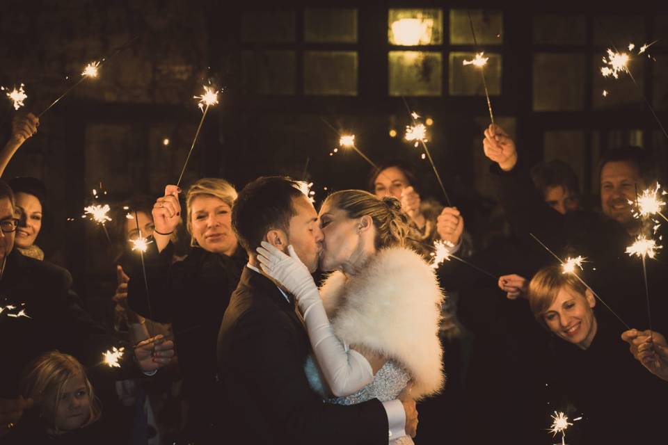 Winter wedding in the snow