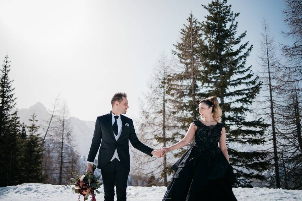 Sposi sulla neve