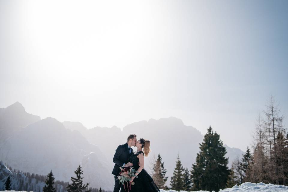 Sposi sulla neve