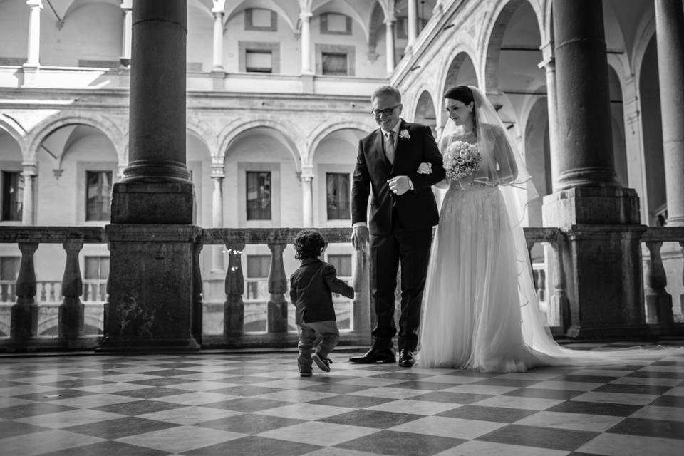 Miriam, her Dad & little Geoff