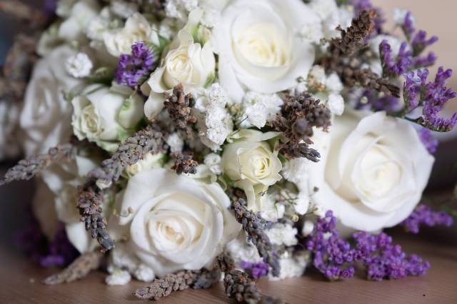 Bouquet rose e lavanda