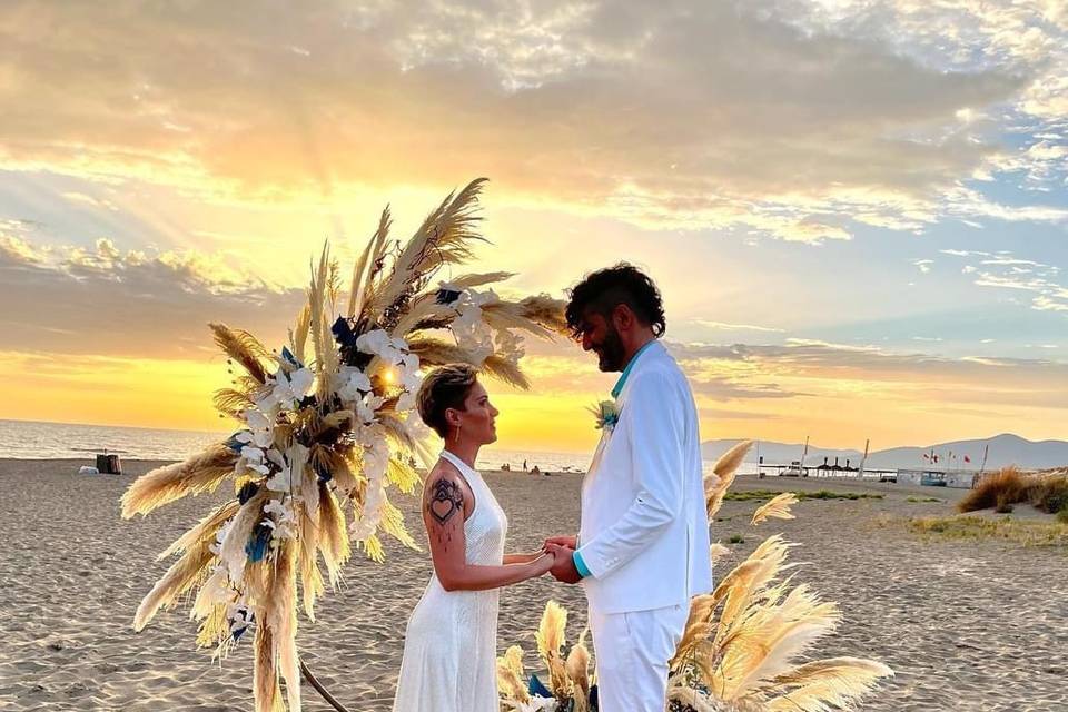 Cerchio pampas matrimonio in s