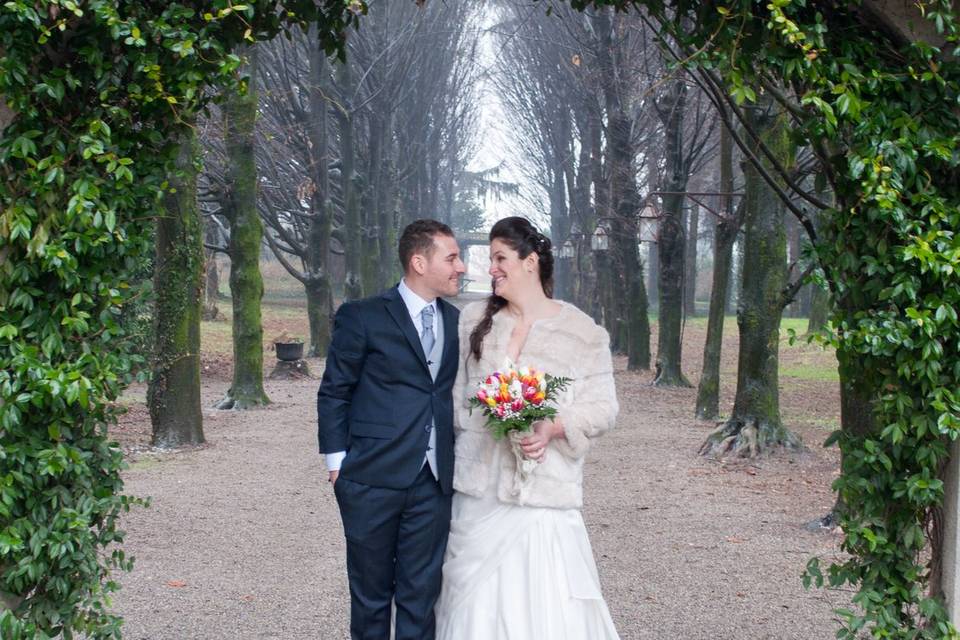 Sposi nel viale