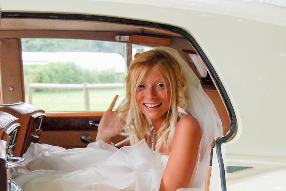 Sposa in auto