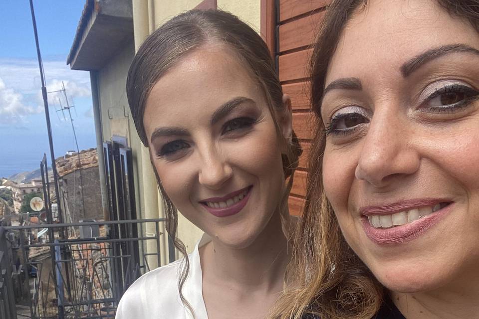 Selfie con la sposa