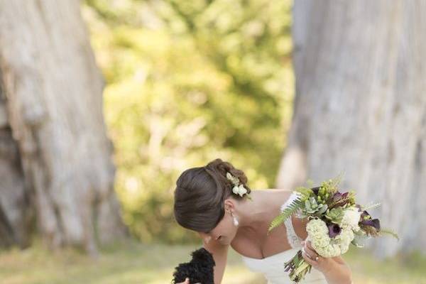 La sposa e il suo cane