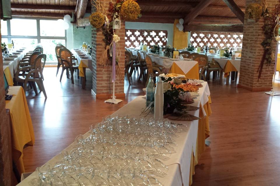 Buffet benvenuto fienile