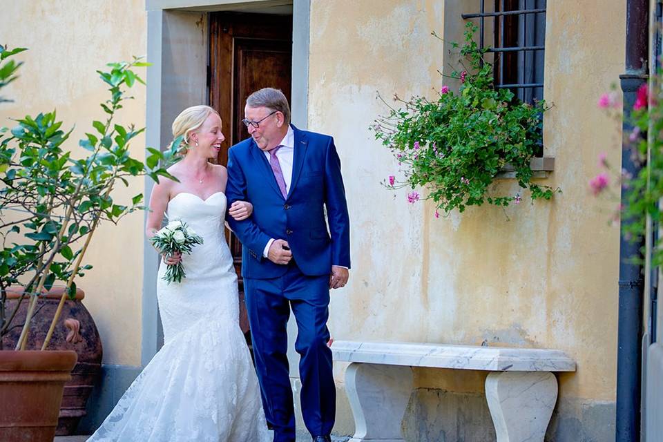 La sposa e il papà