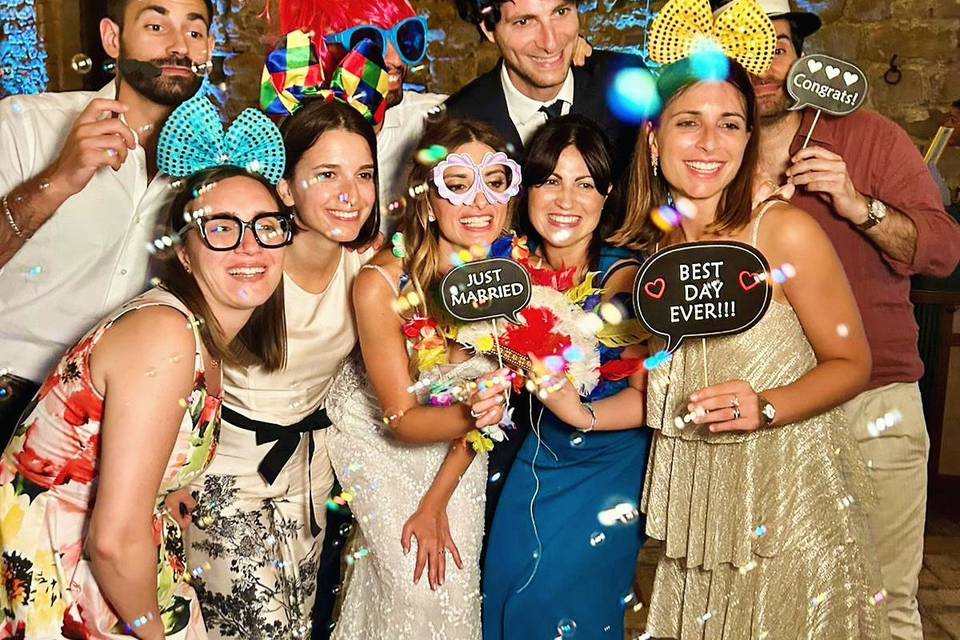 Foto con gli sposi