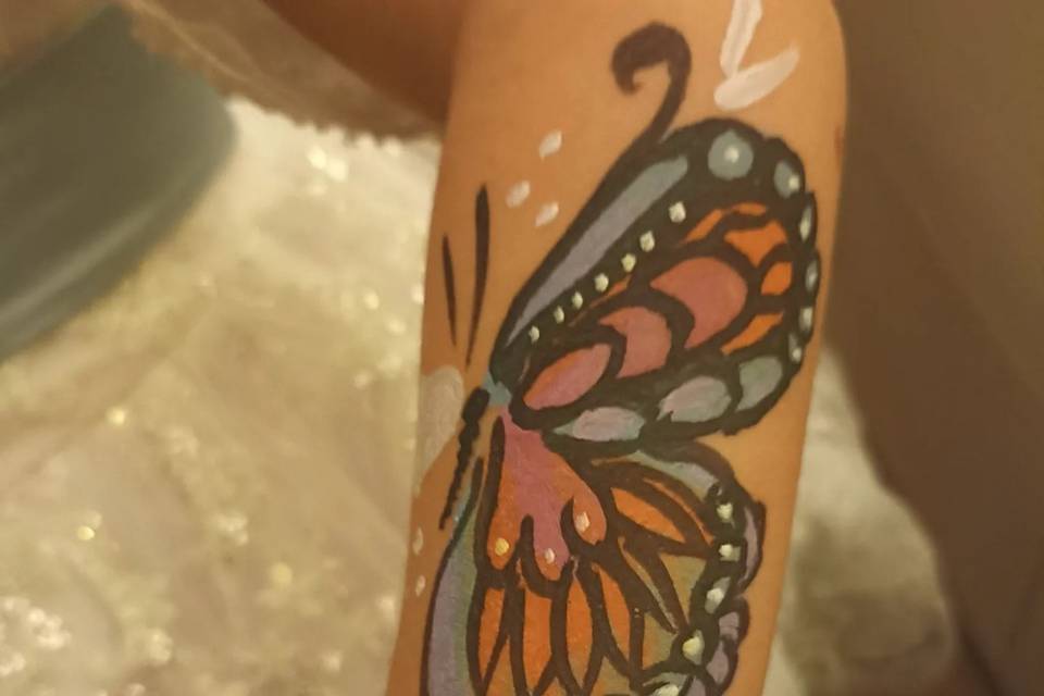 Truccabimbi braccio farfalla