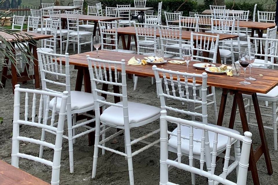 Allestimento tavoli