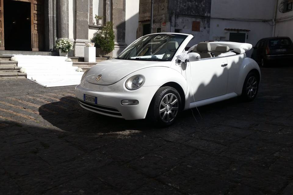 New beetle cabrio bianco