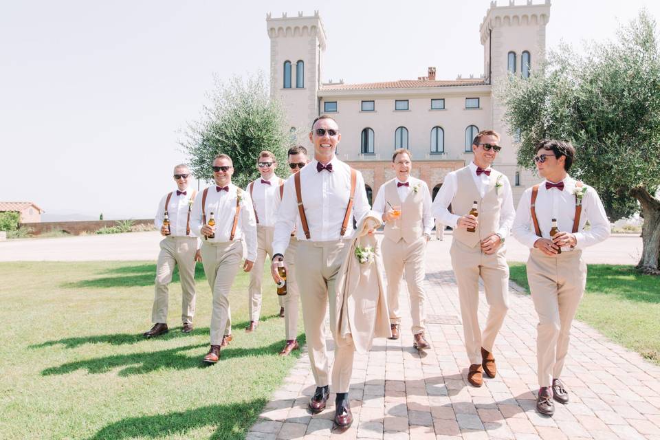 Groom and groomsmen