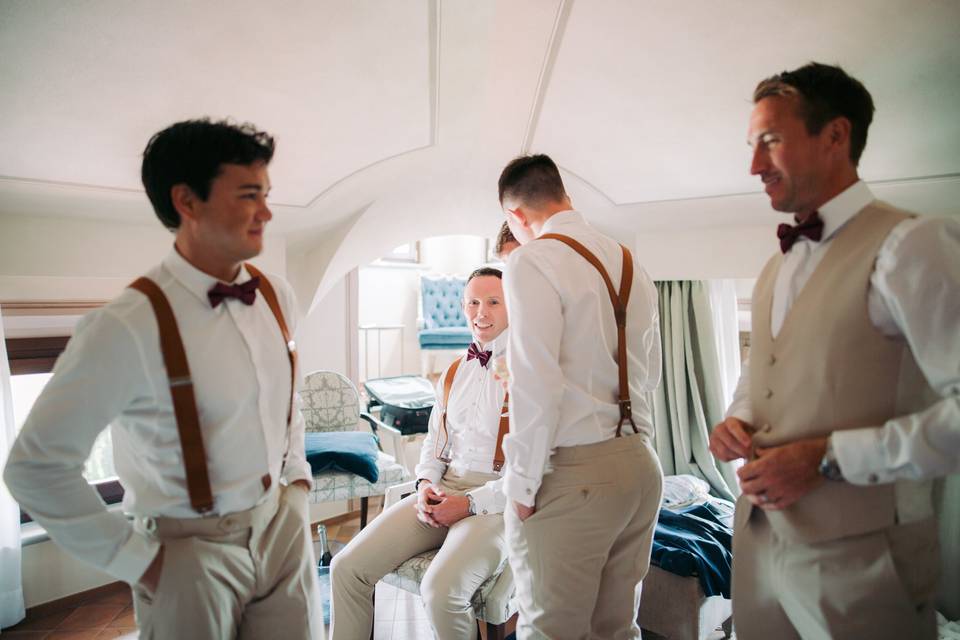 Groom and groomsmen