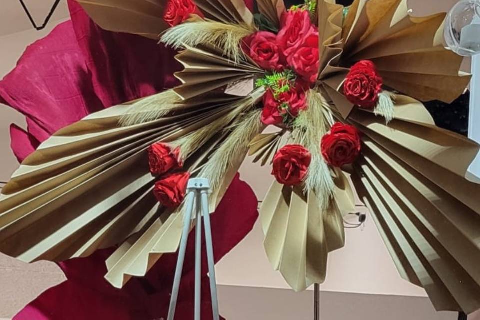 Allestimento fiori giganti