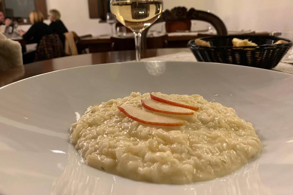 Risotto pere e pannerone