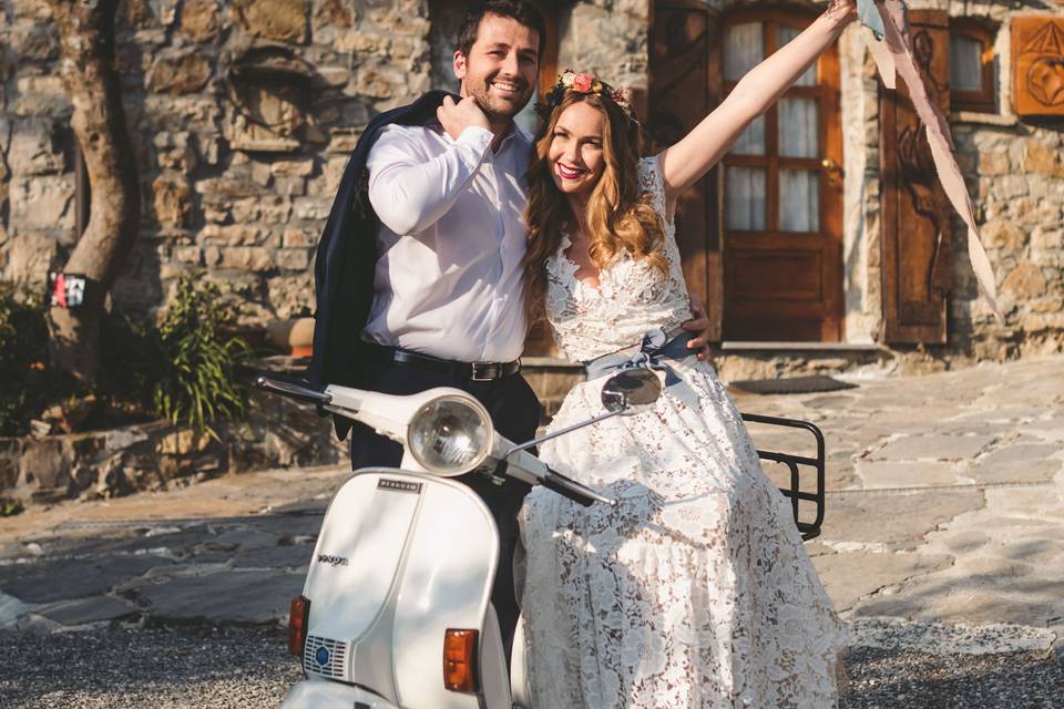 Vespa Wedding