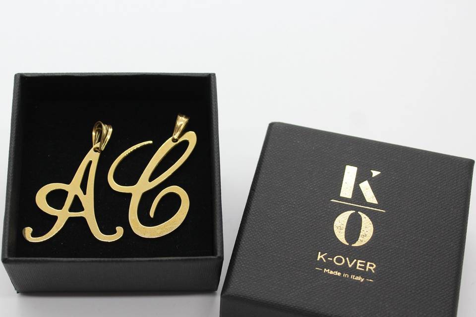 K-over lettere in regalo sposi