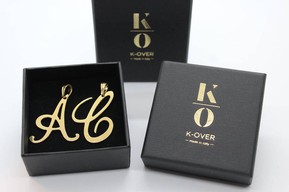 K-over lettere in regalo sposi