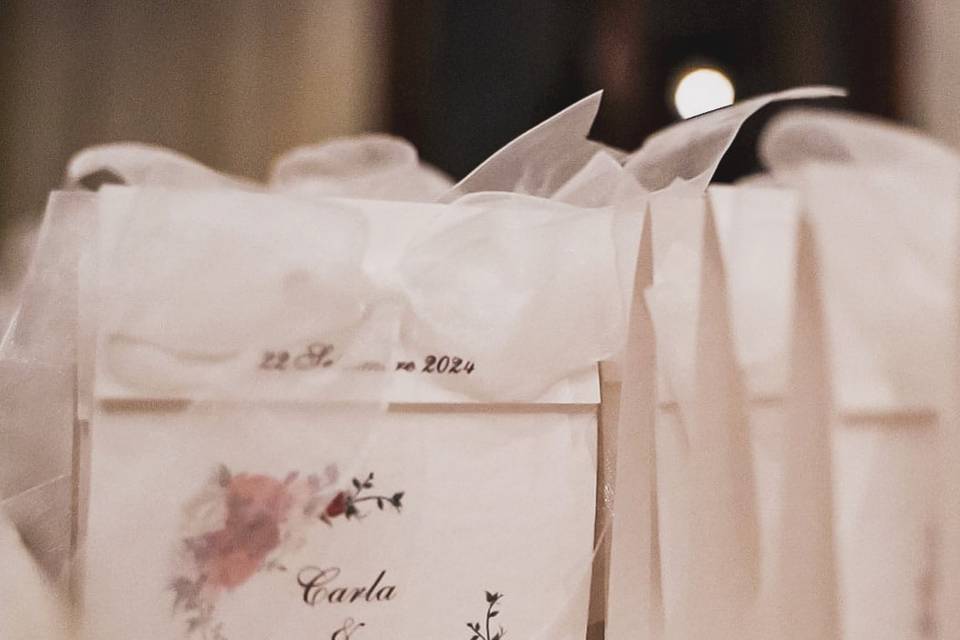 Bomboniera semplice confetti