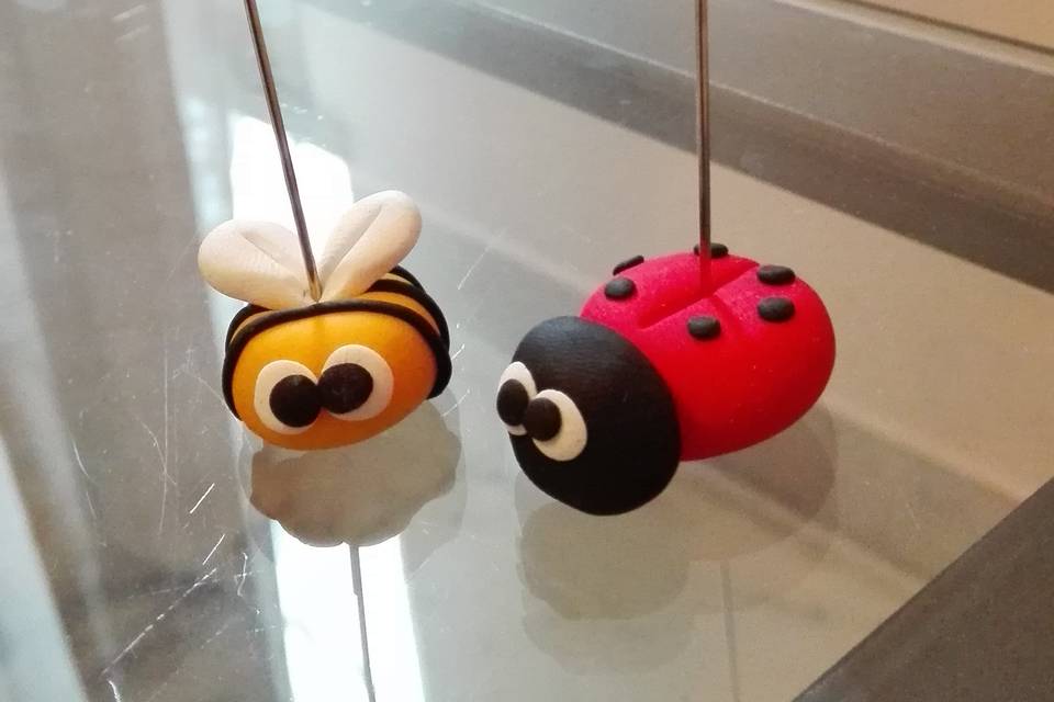 Segnaposto coccinella-ape