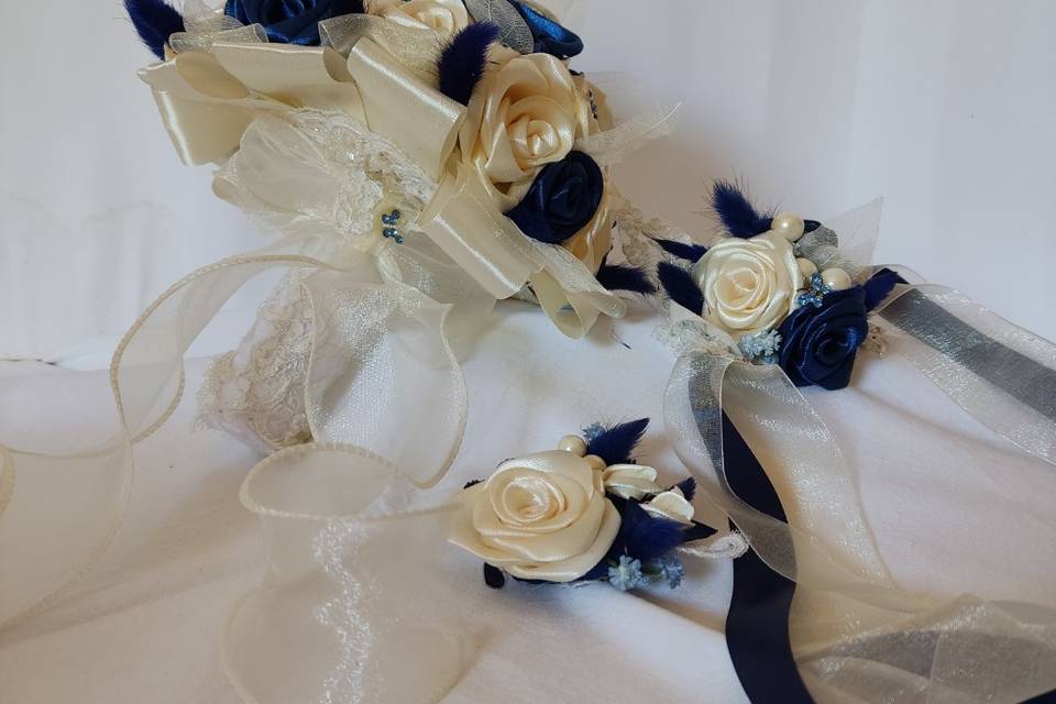 Bouquet gioiello con accessori