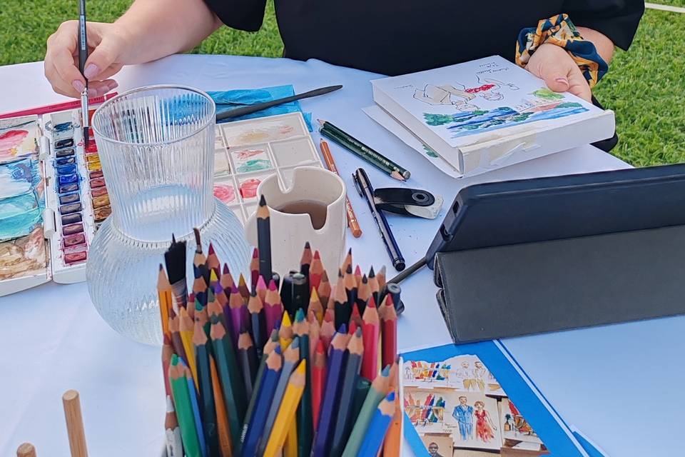 Live illustration in progress