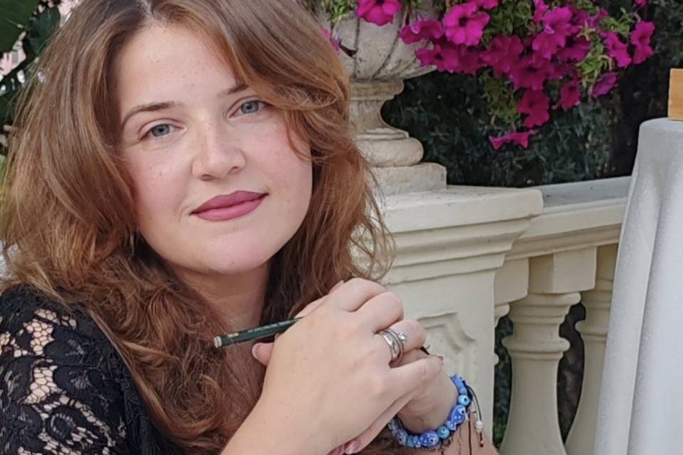 L'artista in postazione