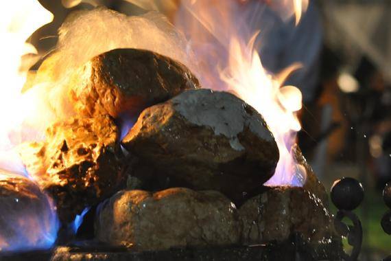 Fontana d'acqua e fuoco