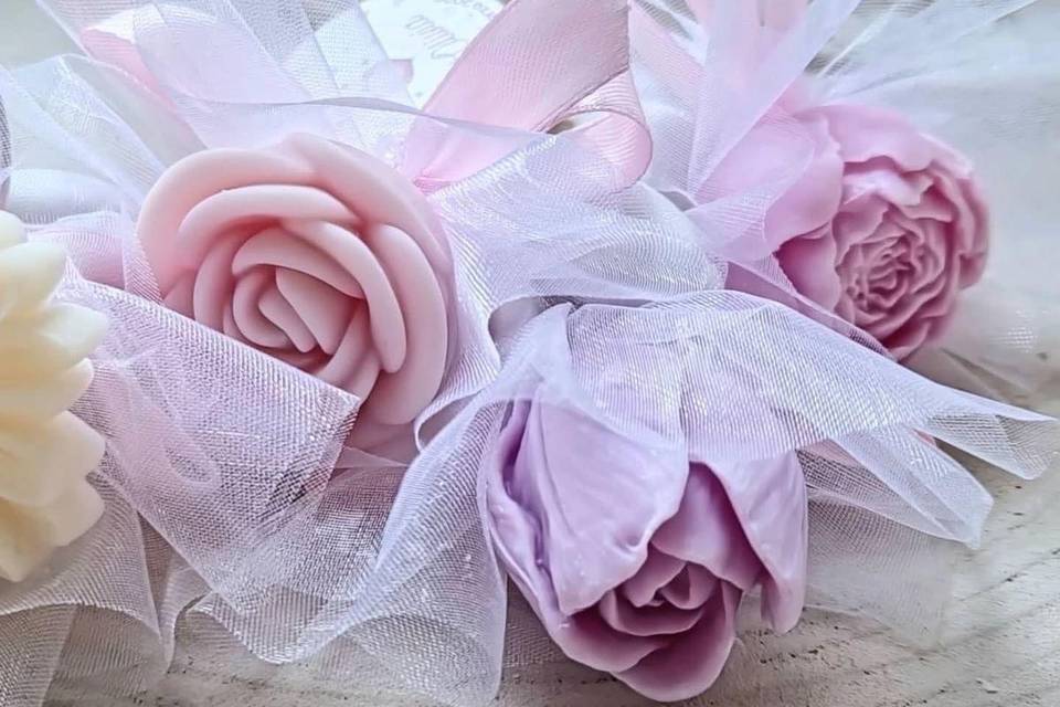 Bouquet di fiori in cera